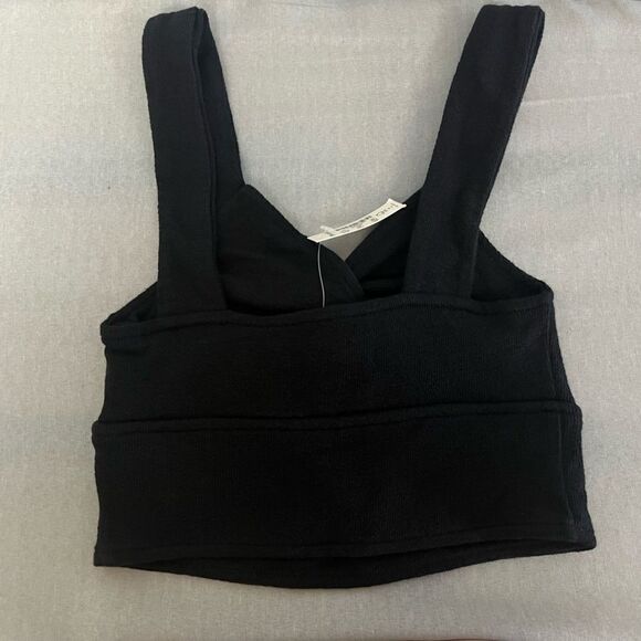 Madewell Cutout Knot-Front Crop Tank Top NWT Size XS - Picture 5 of 8